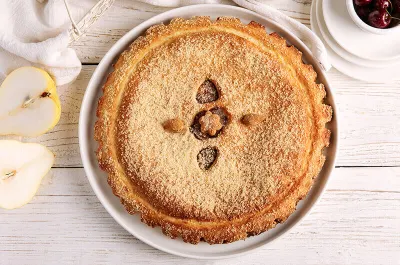 Пирог со сгущ. молоком и арахисом