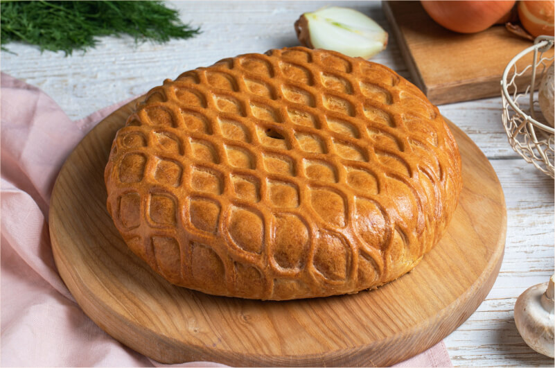 Курник с курицей и грибами 1,5 кг