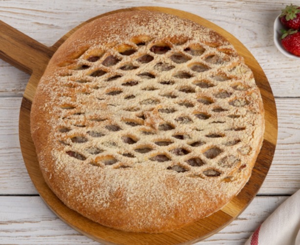Пирог с грушей и грец. орехом