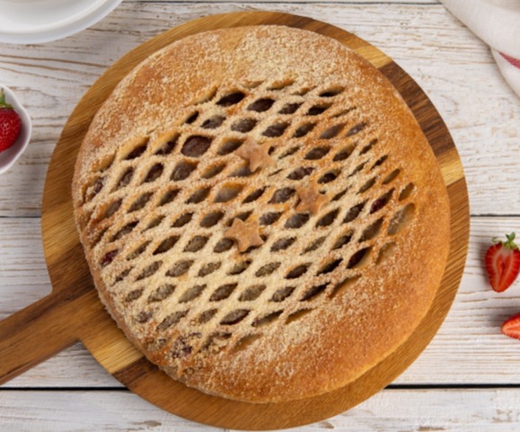 Пирог с клубникой
