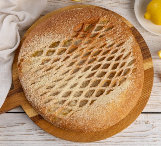 Пирог с курагой